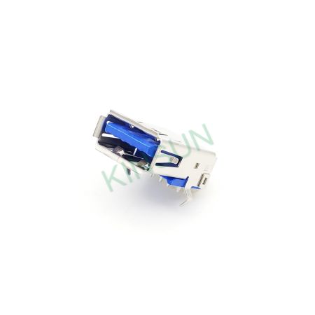 Connecteur de type A USB 3.0 - La couleur bleue (Pantone 300C) signifie le connecteur de type A USB 3.0